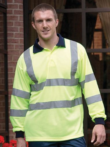 Hi-Vis Long Sleeve Polo