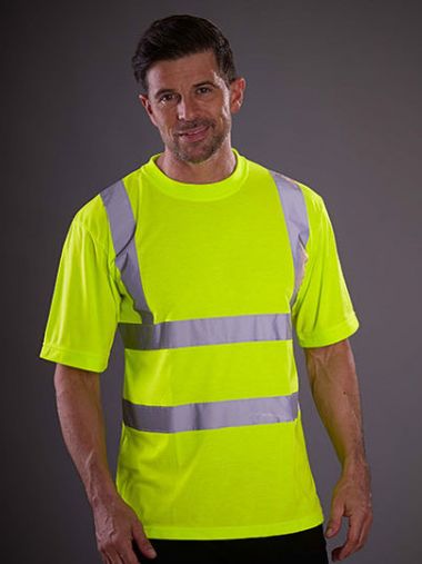 Two Band & Brace Hi-Vis T-Shirt