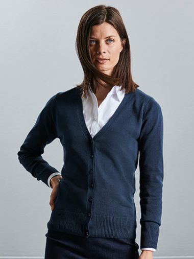 Ladies´ V-Neck Knitted Cardigan