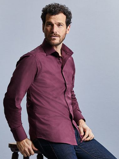 Men´s Long Sleeve Fitted Stretch Shirt